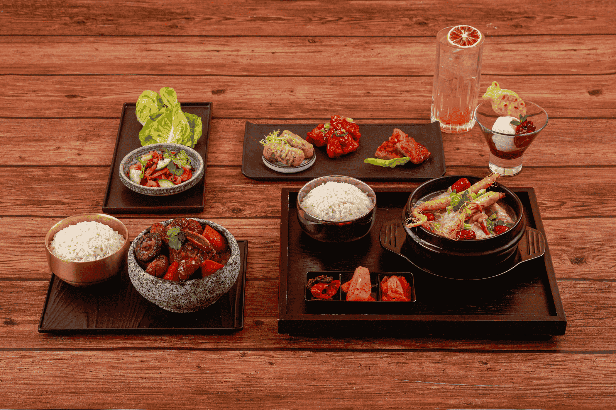 Korea Theme Set Dinner Ebb & FLow The Park Lane Hong Kong